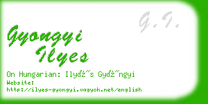 gyongyi ilyes business card